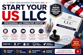 assist with US llc registration and company formation support