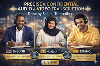 transcribe audio and video professionally