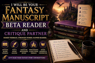 be your fantasy manuscript and beta reader critique