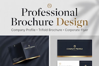design professional brochure companyprofile trifold brochure and corporate flyer