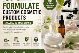 formulate the cosmetics that you want