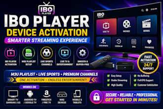 ibo player, device activation, smarter streamin, m3u playlist, livesport channel