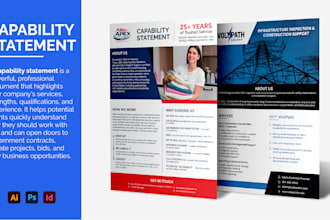 design a professional capability statement for your business