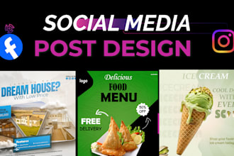 design product banner or visuals and social media poster