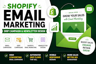 do email drip campaign shopify email marketing newsletter campaign email design
