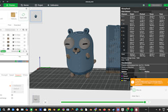 slice and create stl file for toy, figure, car part and dnd in bambu