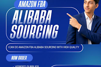 be your expert amazon fba product sourcing agent from alibaba