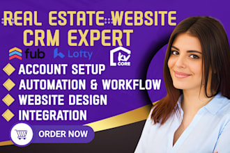 setup real estate website lofty crm follow up boss kvcore idx website