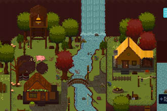 create a top down pixel art for your game