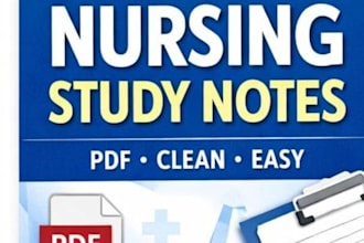 summarize nursing lessons into clear PDF study notes