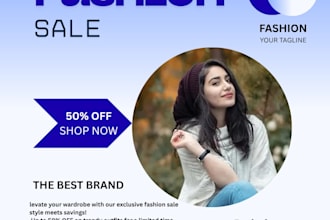 design professional fashion sale posters in canva
