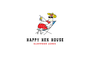 design fun backyard chicken hen house logo