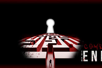 design cinematic psychological horror steam capsule art for games
