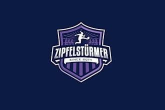 design german amateur hobby sports soccer team logo
