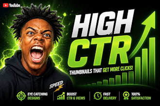 design viral high ctr youtube thumbnails