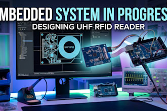 design uhf rfid reader pcb and embedded tracking system