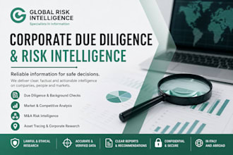 conduct corporate due diligence and osint risk research
