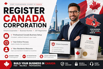 register canada corporation in ontario with business number and gst