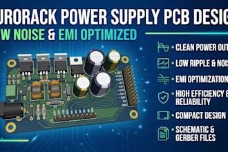 design low noise eurorack power supply pcb with emi optimiation