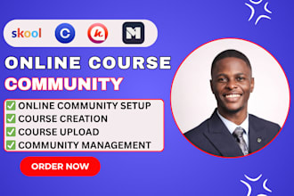 setup skool community, upload skool courses, setup skool gamification