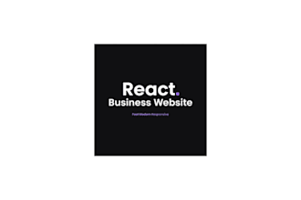 build a responsive react website for your business
