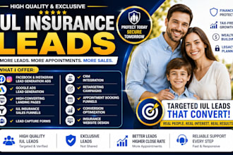 iul insurance leads life insurance health insurance annuity leads iul leads