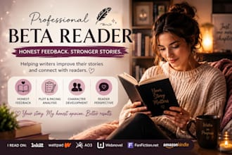 beta read inkitt, wattpad, ao3, webnovel, fanfiction and amazon stories