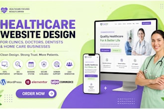 design clinic website ndis dental website health care home care wellness website