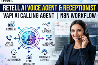 retell ai voice agent, retell ai receptionist,vapi ai calling agent n8n workflow