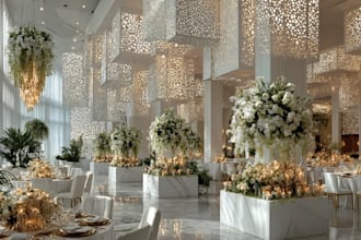 create 3d event space and lighting visualization concepts