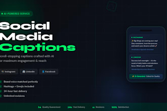 write engaging socialmedia captions using ai for instagram facebook and linkedin