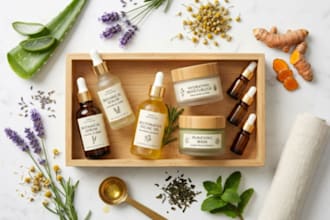 create herbal and organic beauty product formulations