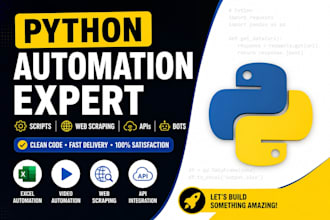 develop python projects and coding for you