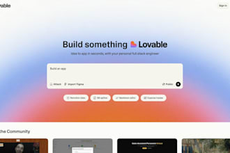 design your business website using lovable websitebuilder