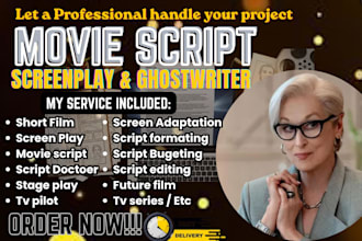 give script coverage, feedback, notes, analysis for TV pilot or film, screenplay