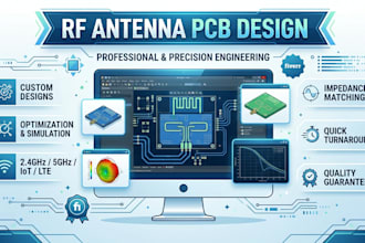 develop rf antenna pcb for wireless tracking and rfid applications