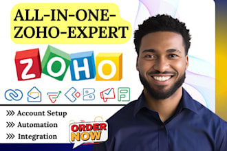 setup zoho CRM zoho one zoho email campaigns zoho creator zoho books zoho form