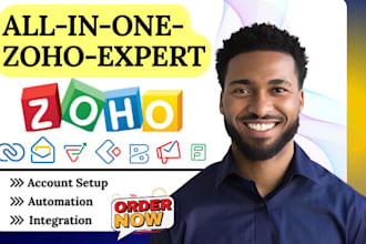 do zoho CRM setup zoho one zoho creator zoho inventory zoho book zoho campaigns
