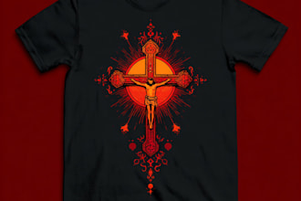 create a custom christian religious jesus t shirt designs