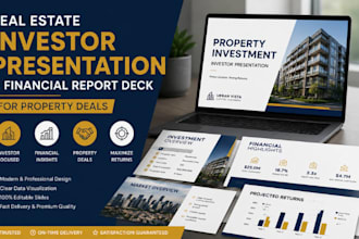 real estate investor presentation financial report deck for property deals