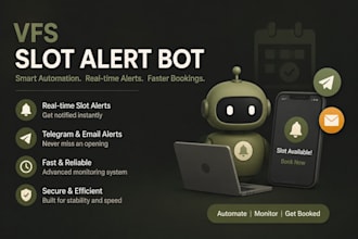 develop a vfs appointment reminder and alert system