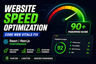 optimize your website speed and improve core web vitals