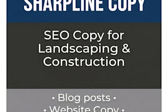 write SEO blog posts for landscaping and construction businesses