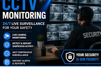 provide remote cctv camera monitoring and surveillance service