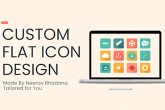 do canva flat logo designing and icon designing
