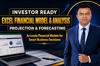 create an excel financial model, forecast, valuation, scenario, and sensitivity