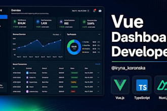 build a vue admin dashboard or backoffice UI with typescript