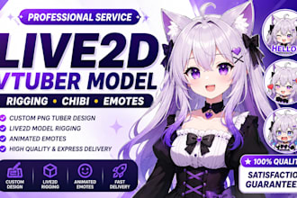 create pngtuber vtuber avatar anime illustration twitch streamer chibi emotes