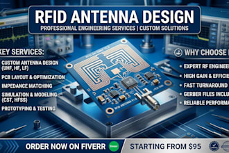 design custom rfid antenna and long range rf communication pcb
