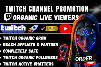 promote your twitch live stream to increase live viewers organically